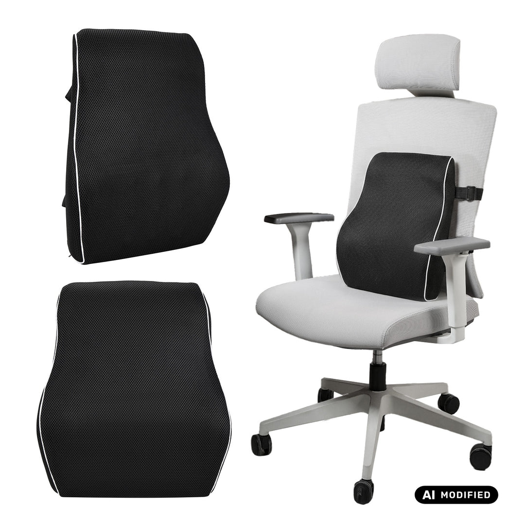 Almohadilla lumbar de espuma viscoelástica Promedix, 44 x 37 x 12 cm, densidad de la espuma: 50D, PR-214