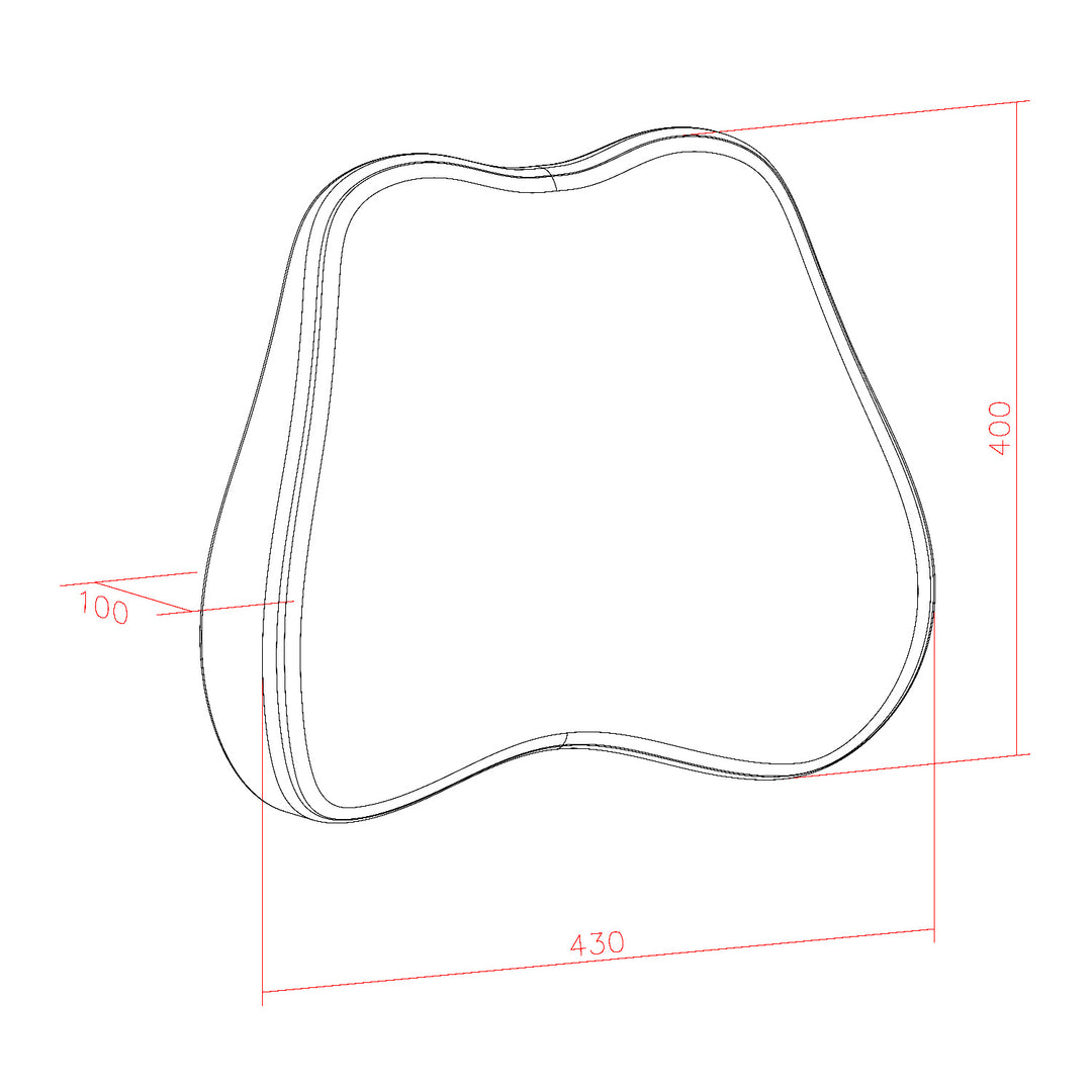 Almohadilla lumbar de espuma viscoelástica Promedix, 45 x 40 x 10 cm, PR-215