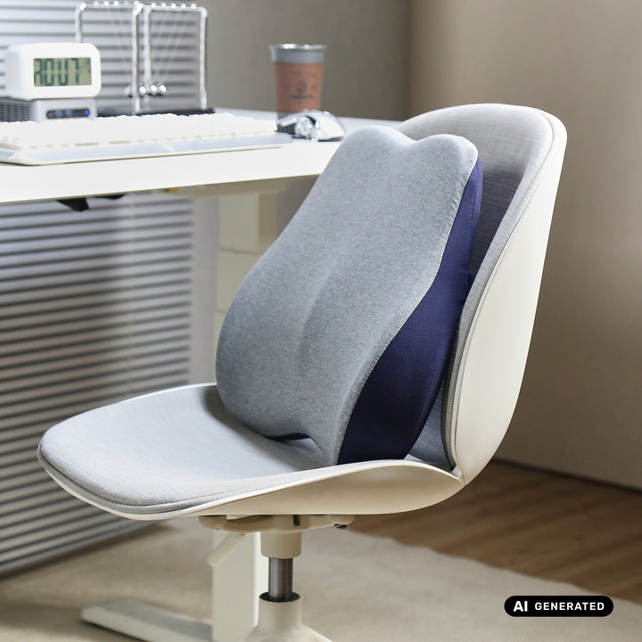 Almohadilla lumbar de espuma viscoelástica Promedix, 45 x 40 x 10 cm, PR-215