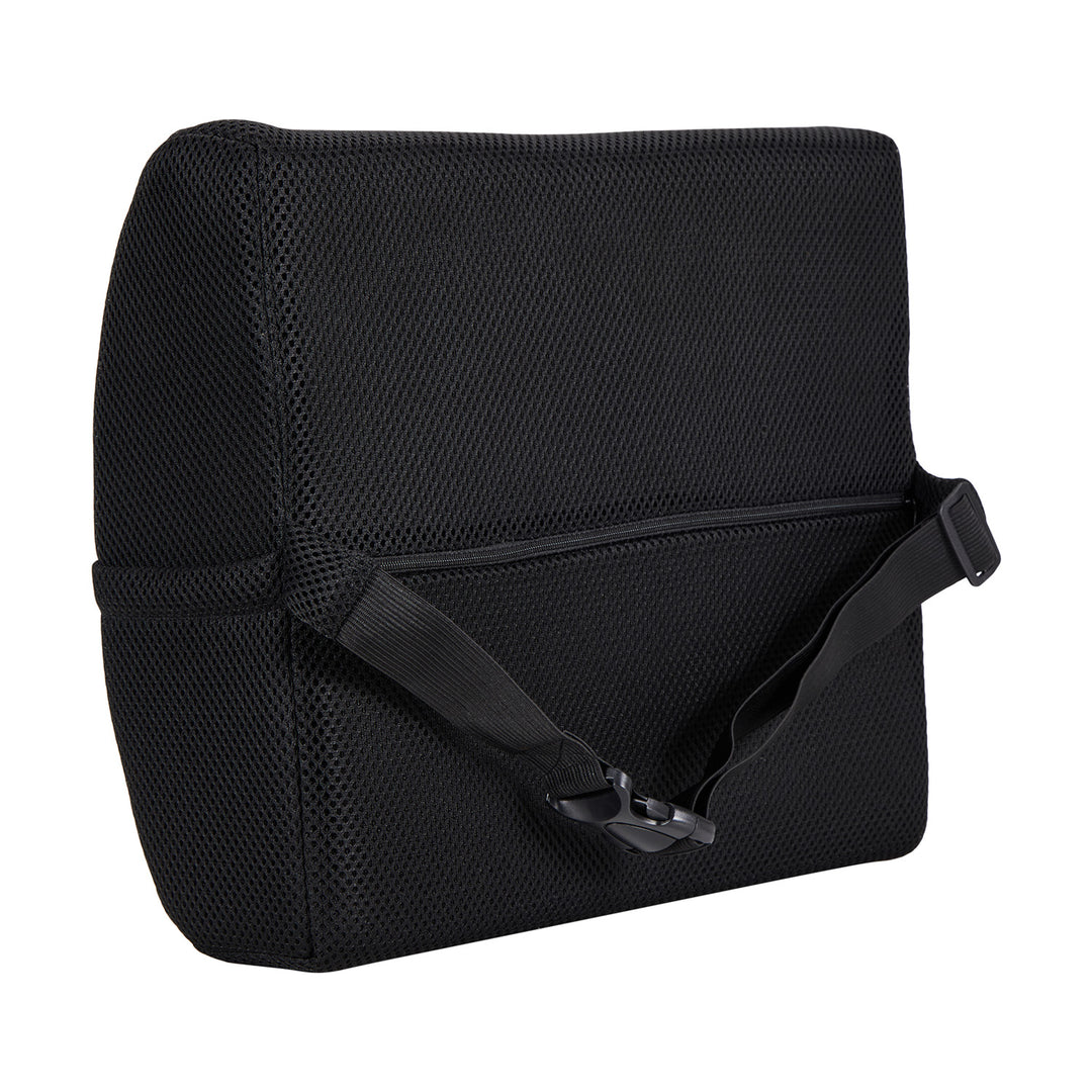 Cojín lumbar de espuma viscoelástica Promedix, 34 x 31 x 12 cm, densidad de la espuma: 50D, PR-216