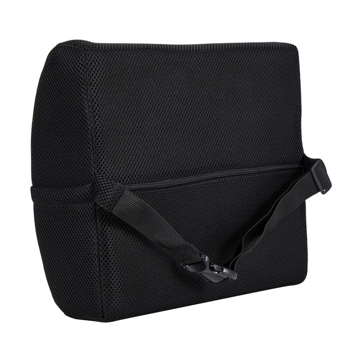 Cojín lumbar de espuma viscoelástica Promedix, 34 x 31 x 12 cm, densidad de la espuma: 50D, PR-216