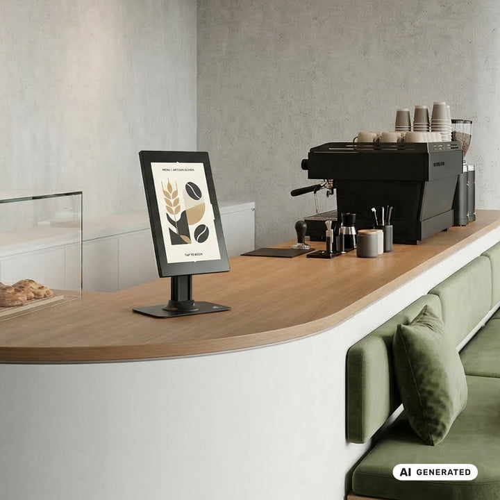 Soporte publicitario para tablet Maclean, con cierre de seguridad. 12,4"-13", iPad Air/Pro, Samsung Tab S10+/S9+/S8+/S7+, 257 x 350 x 22 mm, MC-958 B