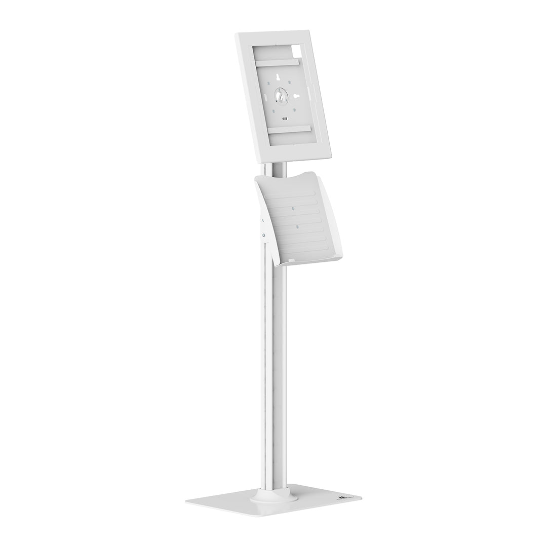 Soporte publicitario para tablet Maclean, con cierre de seguridad, 12,4"-13", iPad Air/Pro, Samsung Tab S10+/S9+/S8+/S7+, 257 x 350 x 22 mm, MC-924 W
