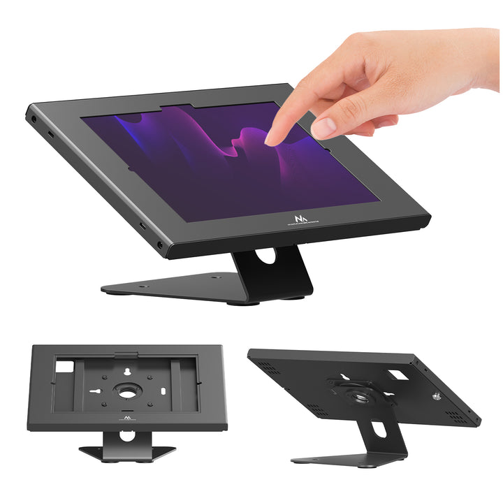 Soporte publicitario para tablet Maclean, con sistema de bloqueo, 10,9"-11", iPad Air/Pro, Samsung Tab A y S Series, 220 x 323 x 22 mm, MC-957 B