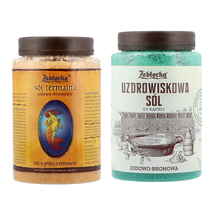 Sal termal yodada y bromada de Zabłocka, 1 kg + Sal termal yodada y bromada de Zabłocka, 1,2 kg