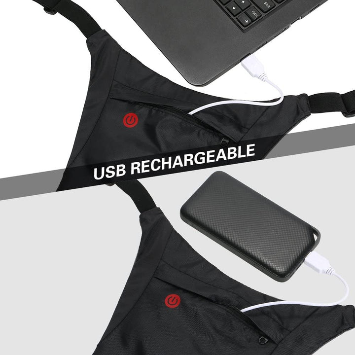 Mochila con señalizador LED, con mando a distancia, resistencia al agua: mando a distancia IPx5, mochila IPX2 + correas deportivas para el teléfono Maclean