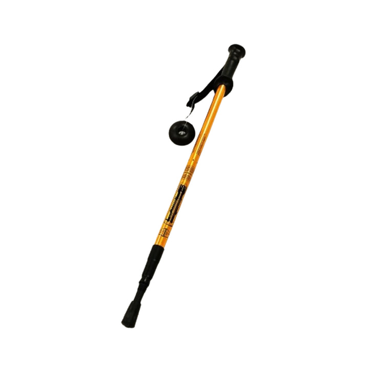 Bastones de aluminio para marcha nórdica 65-135 cm telescópicos dorados