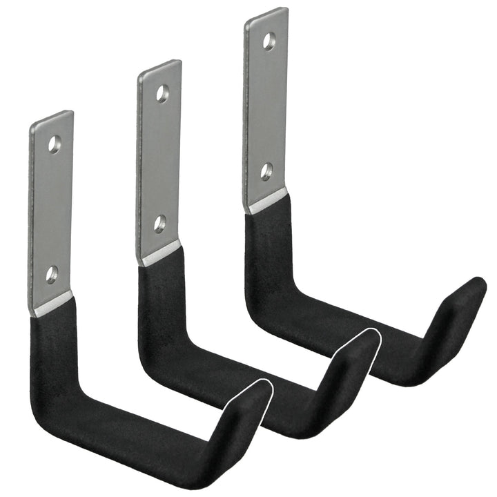 Soporte/colgador de pared Maclean, para neumáticos, ruedas, escaleras, bicicletas, de acero, carga máxima 15 kg, MC-435, 3 unidades
