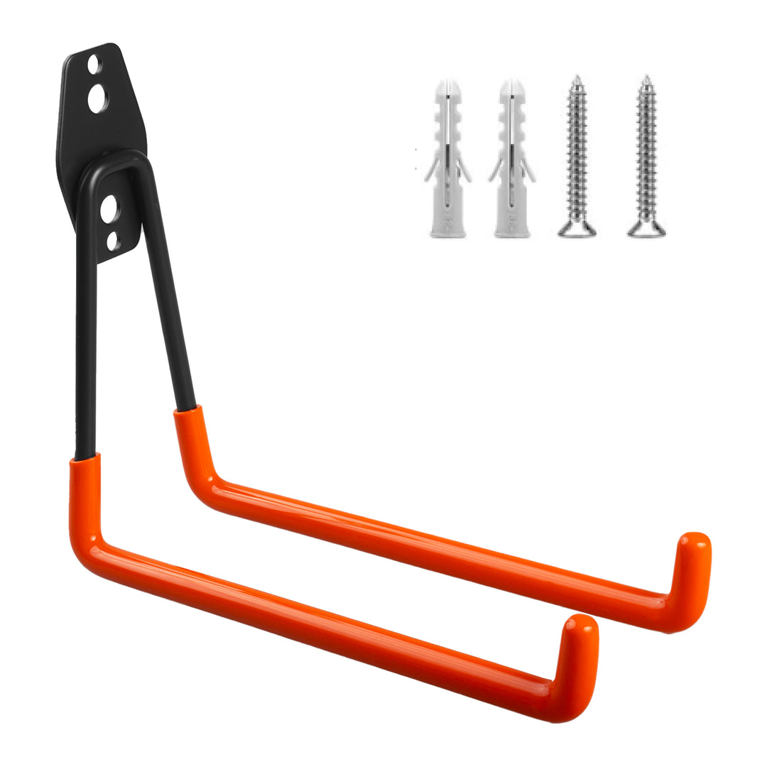 Soporte/colgador de pared Maclean, para neumáticos, herramientas de jardinería, escaleras, mangueras, bicicletas, carga máxima 25 kg, MC-444, 4 unidades