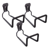 Soporte de pared para garaje Maclean, para neumáticos, herramientas de jardinería, escaleras, mangueras, bicicletas, de acero, carga máxima 35 kg, MC-441, 3 unidades