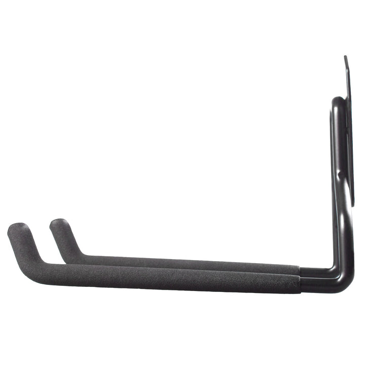 Soporte/colgador de pared Maclean, para neumáticos, herramientas de jardinería, escaleras, mangueras, bicicletas, de acero, carga máxima 35 kg, MC-440, 2 unidades.