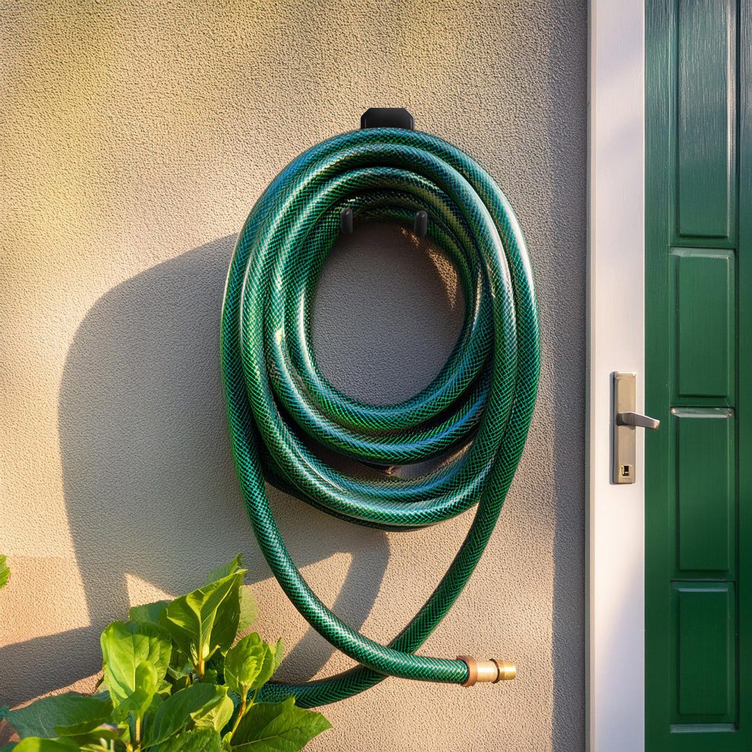 Soporte/colgador de pared Maclean, para neumáticos, herramientas de jardinería, escaleras, mangueras, bicicletas, de acero, carga máxima 35 kg, MC-440, 2 unidades.