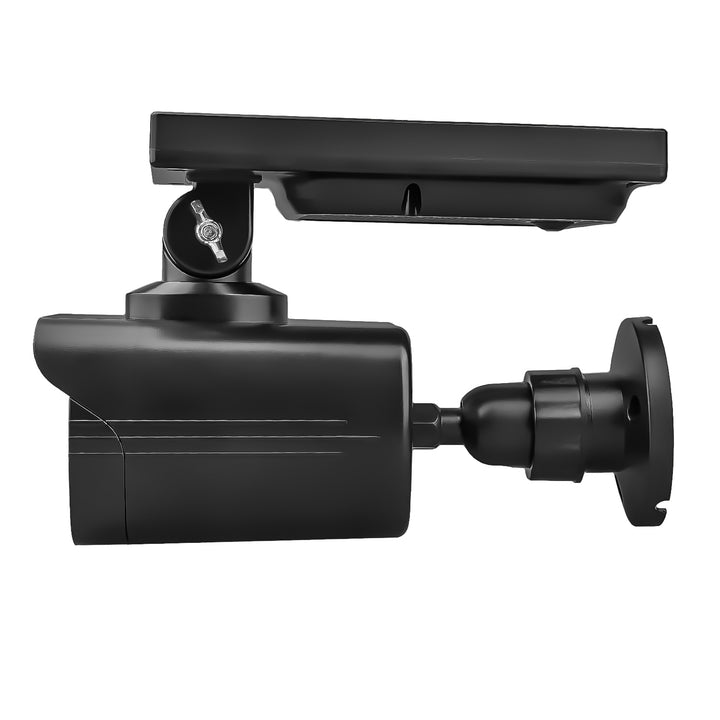 Cámara de seguridad solar falsa, LED parpadeante, sensor de movimiento, iluminación LED, pegatina de regalo, SOL1800S/B