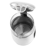 Hervidor eléctrico de vidrio con control de temperatura 1,7 l, LED, 40-100 °C, Adler AD 1305 WS blanco