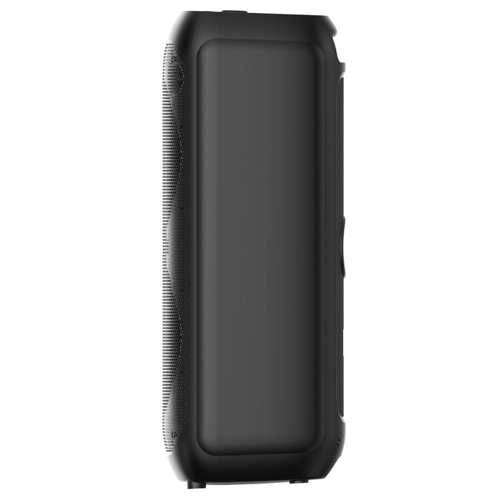 Altavoz Bluetooth grande, 120 W RMS/1400 W PMPO, dos altavoces de 8", ecualizador, función de karaoke, MP3/tarjetas microSD, USB, AUX, BT 5.3+EDR, pantalla, LED, batería integrada, mando a distancia, MT3185