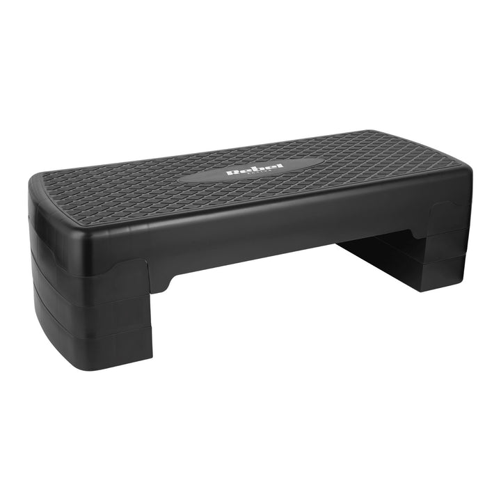 Step para aerobic y ejercicios de fitness Rebel Active, 3 niveles, 68 cm, negro, RBA-3227-BK