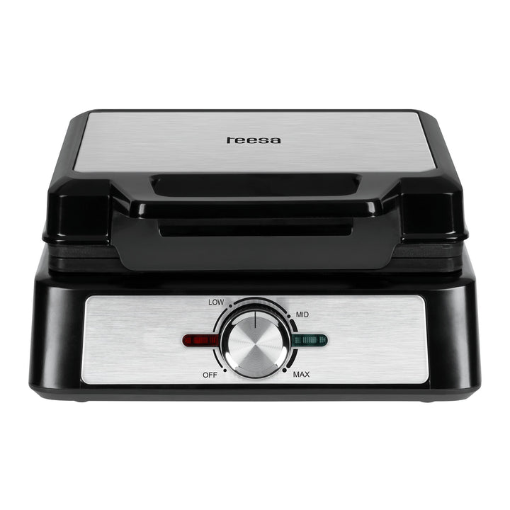 Gofrera Teesa, para 2 gofres, potencia 1600 W, regulación de potencia, TSA3237