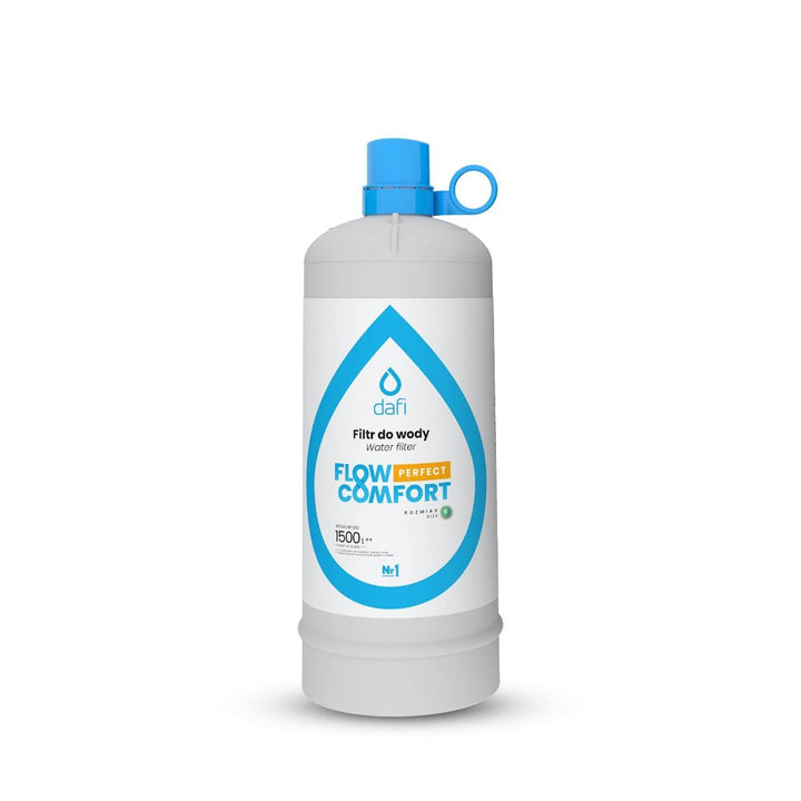 Sistema de filtrado Dafi Flow Comfort Perfect, con grifo para agua filtrada incluido, capacidad de filtrado de hasta 4,3 l/min, color cromo, F.FR.FIL.POD.Z.REG.BAT.1.DR