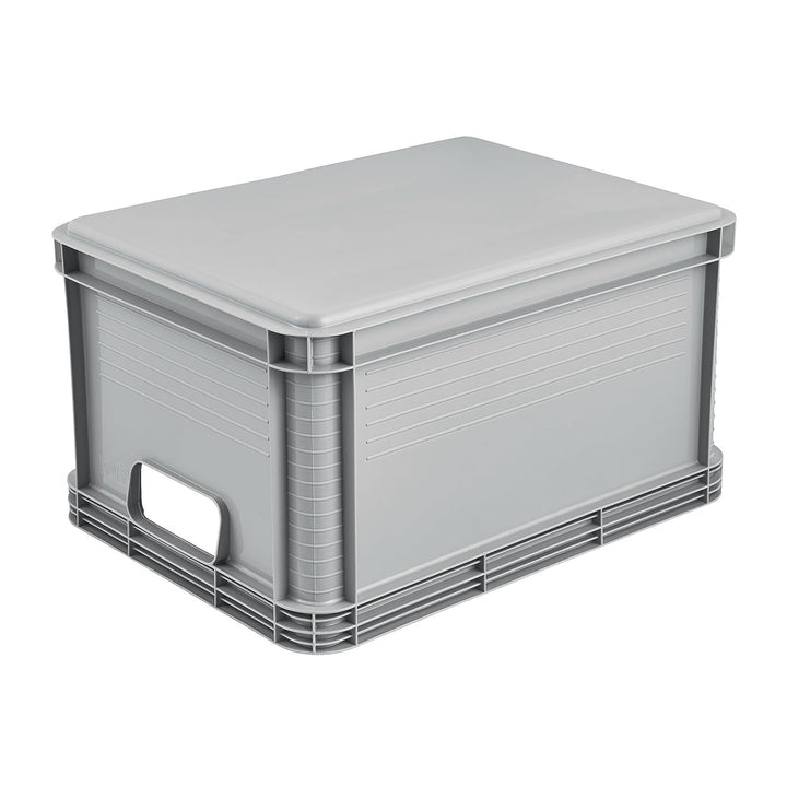 Contenedor de transporte Robert Keeeper, capacidad de 20 l, color gris, apto para uso alimentario, ligero y resistente, con una capacidad de carga de hasta 30 kg
