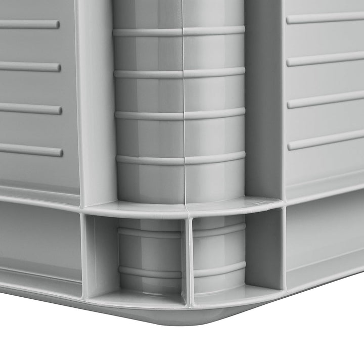Contenedor de transporte Robert Keeeper, capacidad de 20 l, color gris, apto para uso alimentario, ligero y resistente, con una capacidad de carga de hasta 30 kg