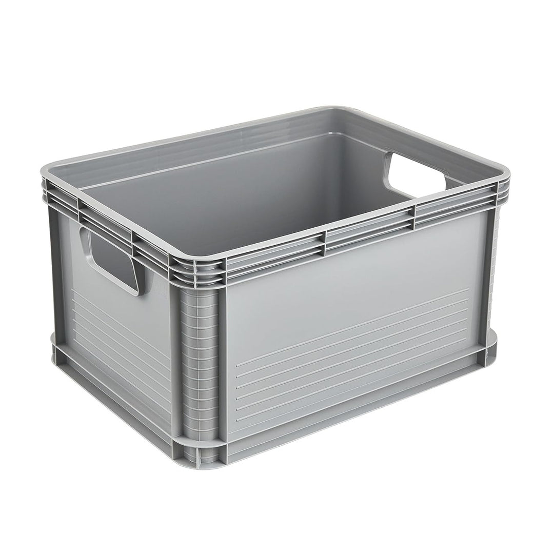 Contenedor de transporte Robert Keeeper, capacidad de 20 l, color gris, apto para uso alimentario, ligero y resistente, con una capacidad de carga de hasta 30 kg