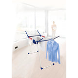 Secador Pegasus 200 Solid Comfort Leifheit, longitud de los cables 20 m, patas antideslizantes, resistente a las condiciones atmosféricas, 2 ganchos para la ropa, 81516