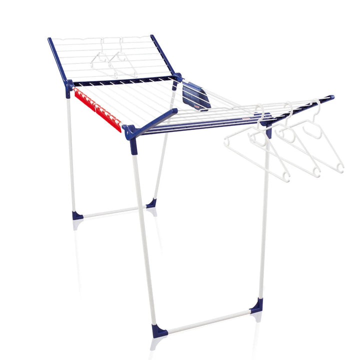 Secador Pegasus 200 Solid Comfort Leifheit, longitud de los cables 20 m, patas antideslizantes, resistente a las condiciones atmosféricas, 2 ganchos para la ropa, 81516