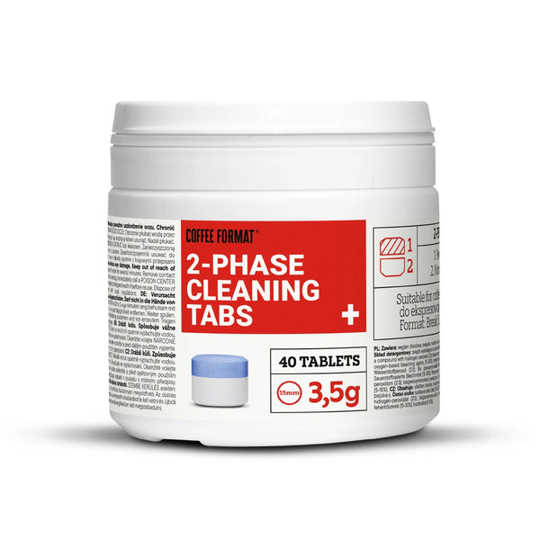 Pastillas para limpiar la cafetera, 2-phase Cleaning TABS+ 40 x 3,5 g Coffee Format