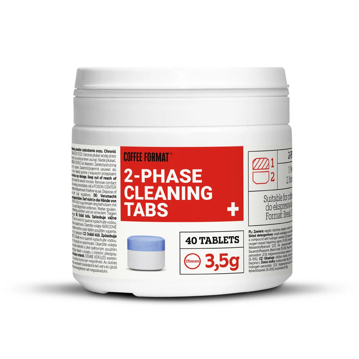 Pastillas para limpiar la cafetera, 2-phase Cleaning TABS+ 40x3,5g Coffee Format