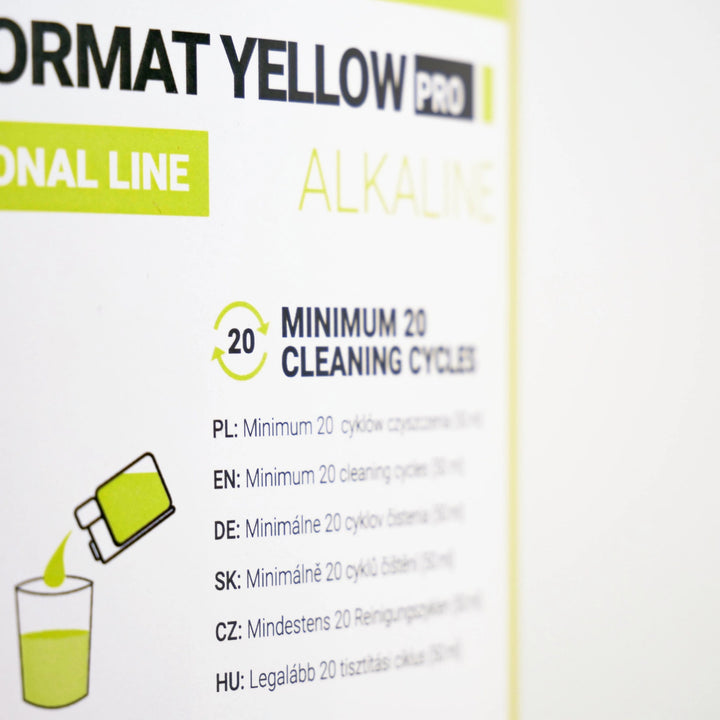 Limpiador para el sistema de leche 1 l, Coffee Format MILK FORMAT YELLOW PRO