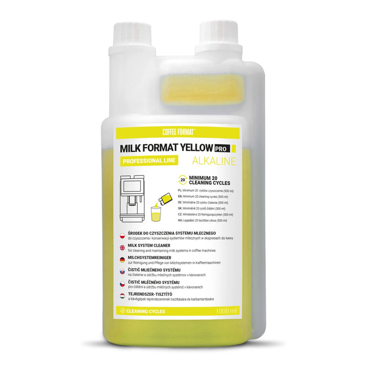 Limpiador para el sistema de leche 1 l, Coffee Format MILK FORMAT YELLOW PRO