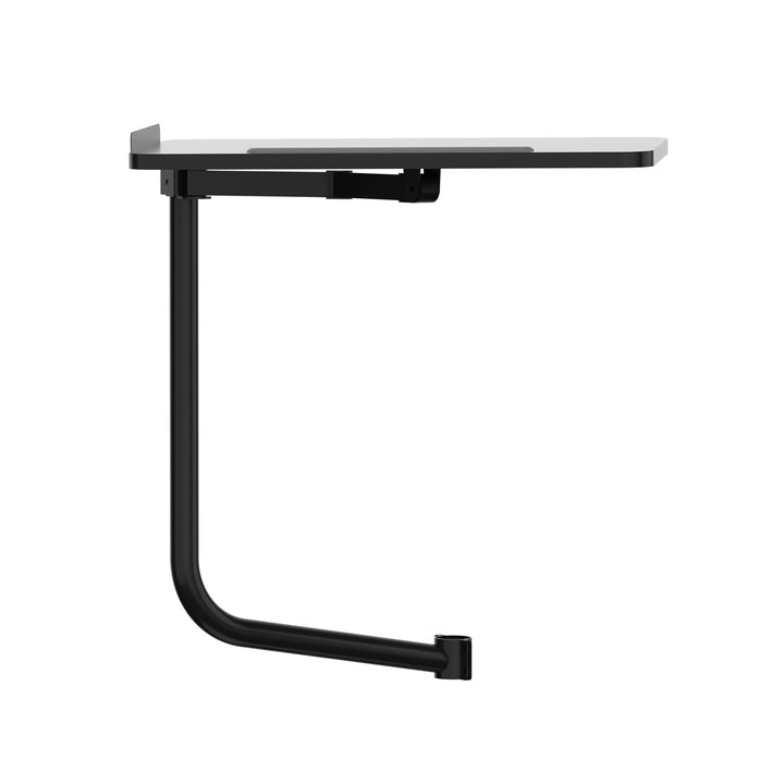 Estante / bandeja para teclado Maclean, negro, dimensiones de la bandeja: 66 x 30 cm, para montar en una silla de oficina, hasta 5 kg, MC-139