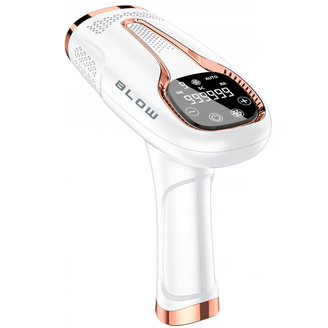 Depiladora IPL Blow, función Ice Cool, 9 niveles de potencia, filtro UV integrado, modo de destello automático, eficacia duradera, 44-480#
