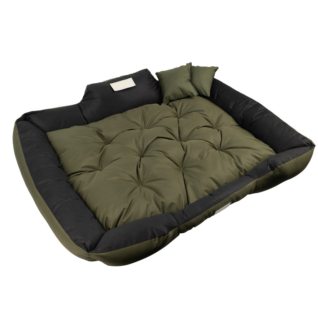 Cama para mascotas GreenBlue, verde, rectangular, dimensiones exteriores: 115 x 95 cm, interiores: 100 x 80 cm GB240 GN