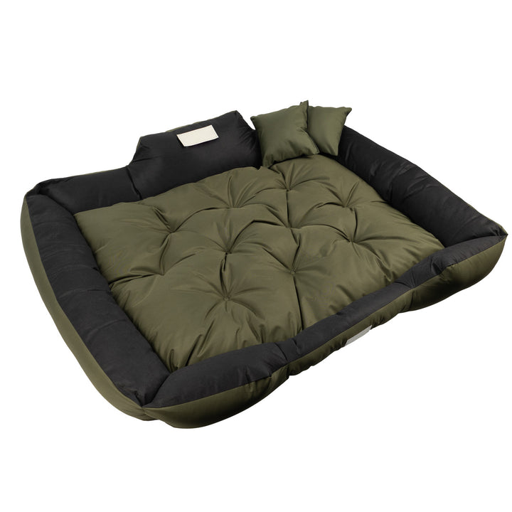 Cama para mascotas GreenBlue, verde, rectangular, dimensiones exteriores: 115 x 95 cm, interiores: 100 x 80 cm GB240 GN