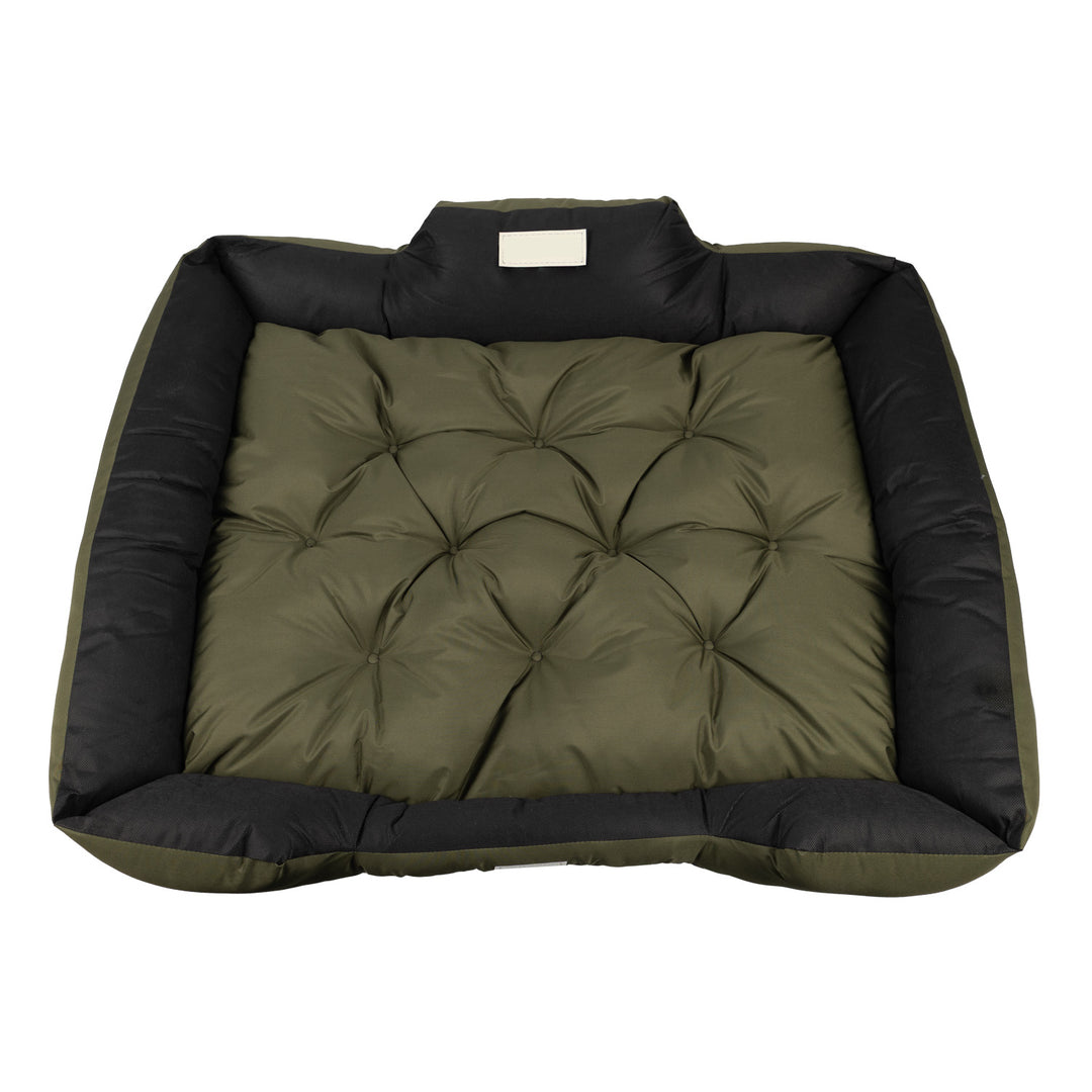 Cama para mascotas GreenBlue, verde, rectangular, dimensiones exteriores: 115 x 95 cm, interiores: 100 x 80 cm GB240 GN