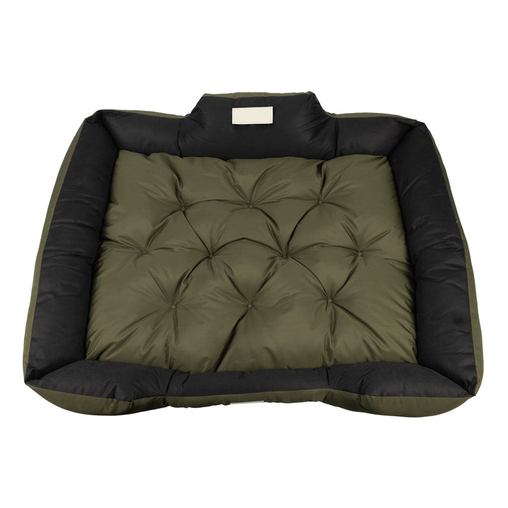 Cama para mascotas GreenBlue, verde, rectangular, dimensiones exteriores: 115 x 95 cm, interiores: 100 x 80 cm GB240 GN