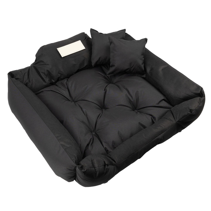 Cama para mascotas GreenBlue, negra, rectangular, dimensiones exteriores: 75 x 65 cm, interiores: 60 x 50 cm GB241 BL
