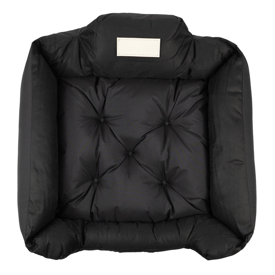 Cama para mascotas GreenBlue, negra, rectangular, dimensiones exteriores: 75 x 65 cm, interiores: 60 x 50 cm GB241 BL