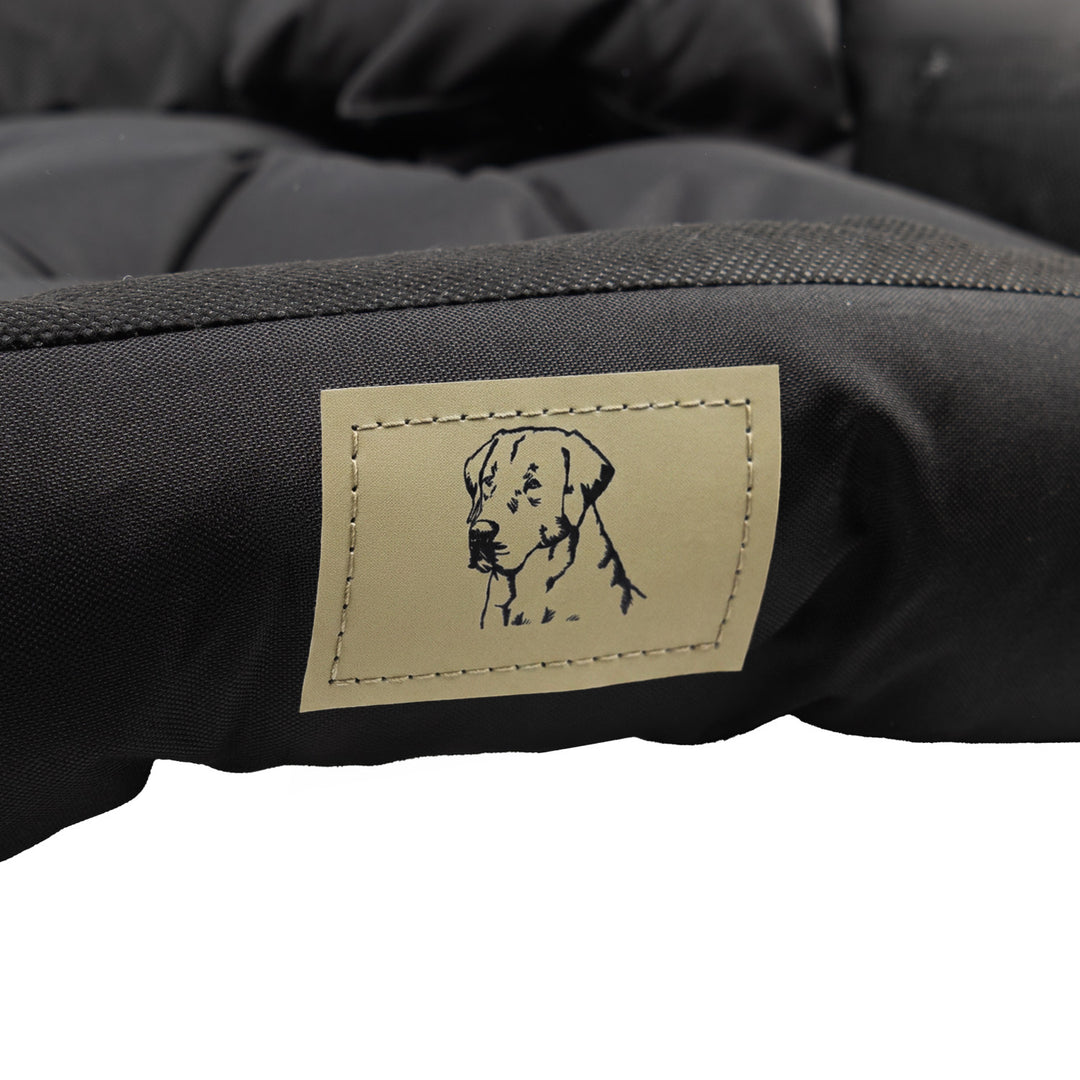 Cama para mascotas GreenBlue, negra, rectangular, dimensiones exteriores: 75 x 65 cm, interiores: 60 x 50 cm GB241 BL