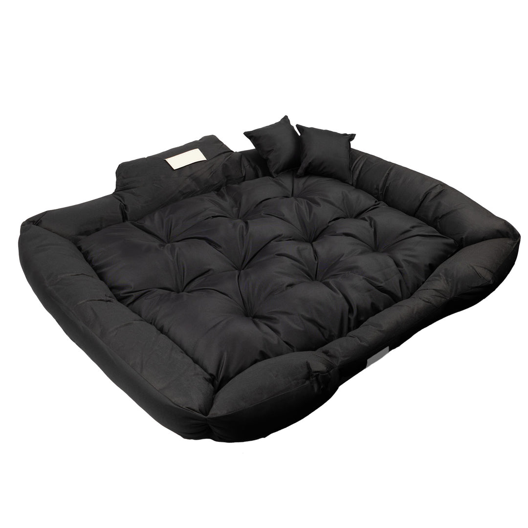 Cama para mascotas GreenBlue, negra, rectangular, dimensiones exteriores: 115 x 95 cm, interiores: 100 x 80 cm GB240 BL