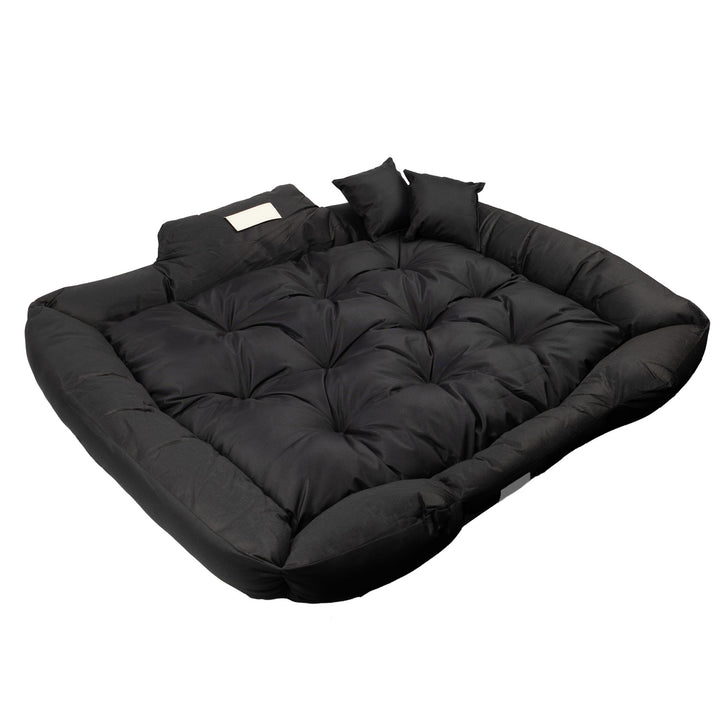 Cama para mascotas GreenBlue, negra, rectangular, dimensiones exteriores: 115 x 95 cm, interiores: 100 x 80 cm GB240 BL