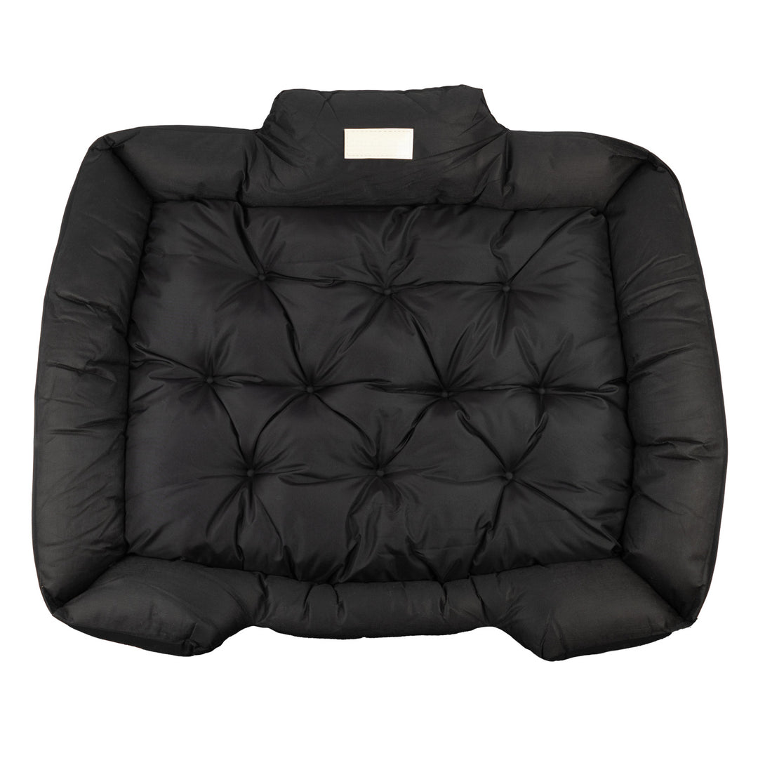 Cama para mascotas GreenBlue, negra, rectangular, dimensiones exteriores: 115 x 95 cm, interiores: 100 x 80 cm GB240 BL