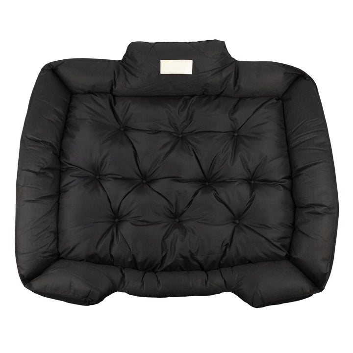 Cama para mascotas GreenBlue, negra, rectangular, dimensiones exteriores: 115 x 95 cm, interiores: 100 x 80 cm GB240 BL