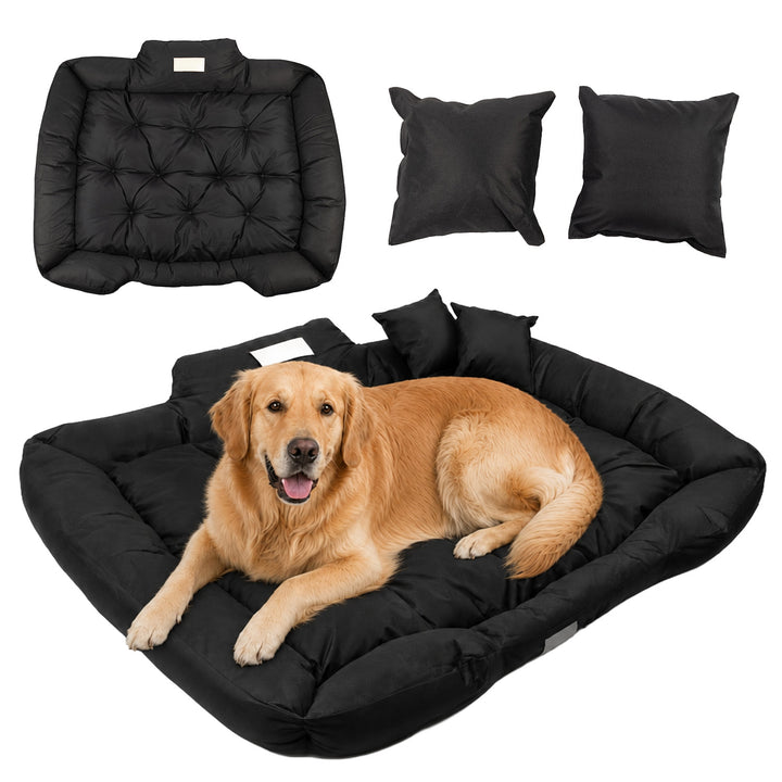Cama para mascotas GreenBlue, negra, rectangular, dimensiones exteriores: 115 x 95 cm, interiores: 100 x 80 cm GB240 BL