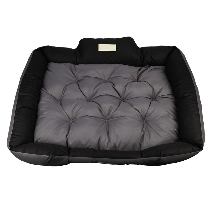 Cama para mascotas GreenBlue, gris oscuro, rectangular, dimensiones exteriores: 115 x 95 cm, interiores: 100 x 80 cm GB240 GR