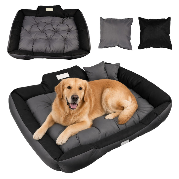 Cama para mascotas GreenBlue, gris oscuro, rectangular, dimensiones exteriores: 115 x 95 cm, interiores: 100 x 80 cm GB240 GR