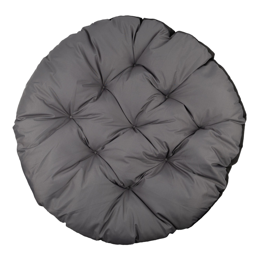 Cojín GreenBlue, gris, de jardín, con diseño de nido de cigüeña, 110 cm, GB243 GR