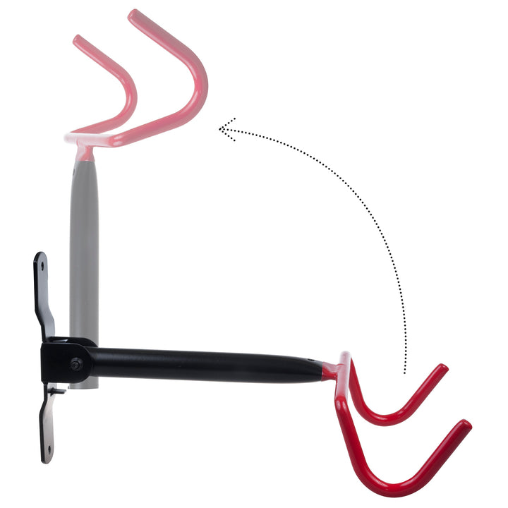 Soporte o colgador de pared para bicicletas Maclean, horizontal, acero, carga máxima de 30 kg, MC-430, 3 unidades