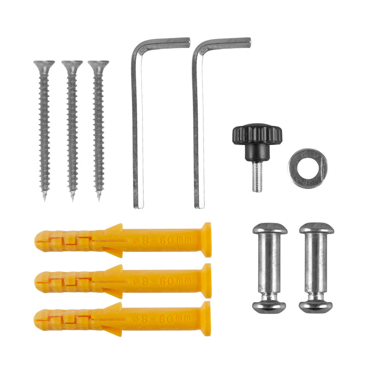 Soporte de pared para bicicletas Maclean, acero, carga máxima de 30 kg, MC-449, 2 unidades